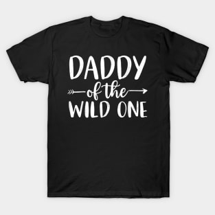 Daddy Of The Wild One 1St Birthday Matching Family For Dad T-Shirt